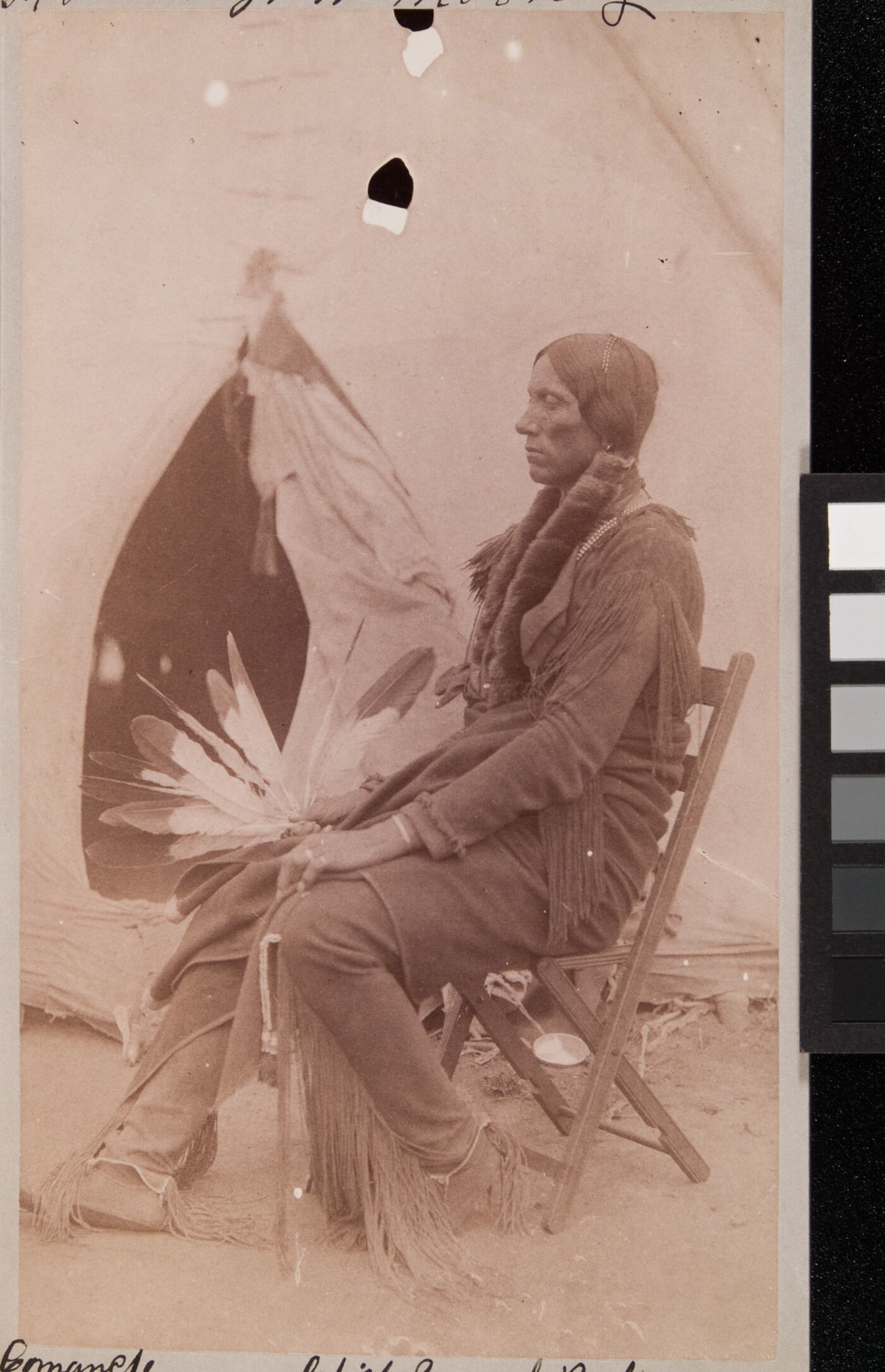 Quanah Parker Son Of Fragrant Parker In Native Dress With Breastplate